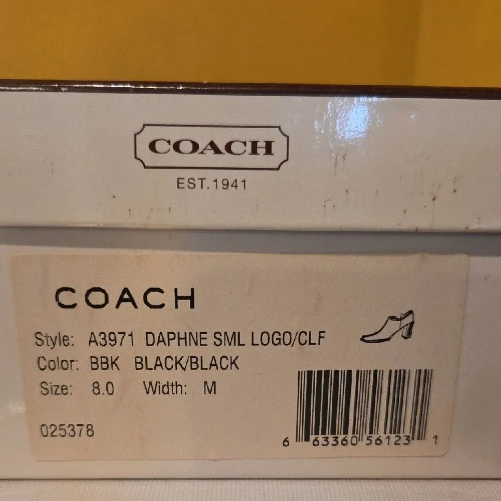 Coach Black High Heel Shoes